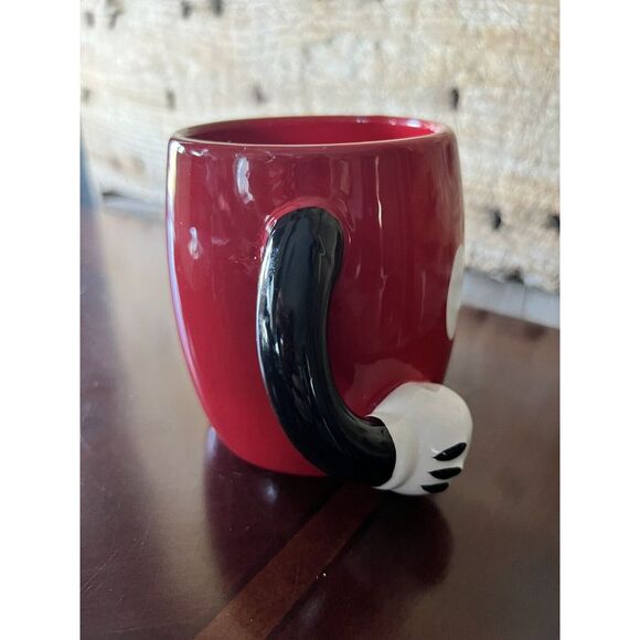 DISNEY GALERIE MICKEY MOUSE CERAMIC COFFEE CUP MUG RED PANTS WITH MICKEY ARMS‎ - Picture 4 of 10